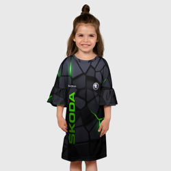 Детское платье 3D Skoda - плиты с эффектом свечения - фото 2