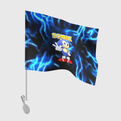 Флаг для автомобиля Sonic  ёж молнии 
