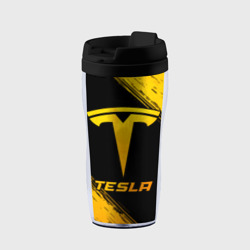 Термокружка-непроливайка Tesla - gold gradient