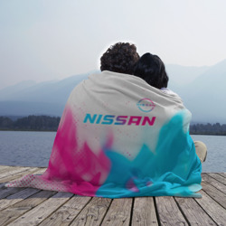 Плед 3D Nissan neon gradient style посередине - фото 2