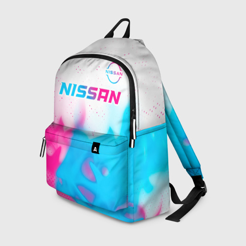 Рюкзак 3D Nissan neon gradient style посередине