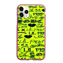 Чехол для iPhone 11 Pro Max матовый Lil peep кислотный стиль