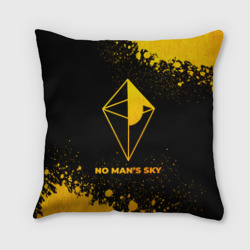 Подушка 3D No Man's Sky - gold gradient