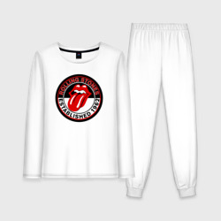Женская пижама с лонгсливом хлопок Rolling Stones established 1962