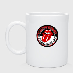 Кружка керамическая Rolling Stones established 1962