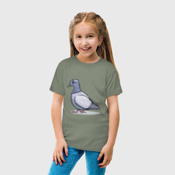 Детская футболка хлопок Ученый голубь - фото 2