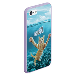 Чехол для iPhone 5/5S матовый Nirvana  Cat  - фото 2