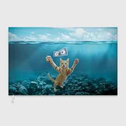 Флаг 3D Nirvana  Cat 