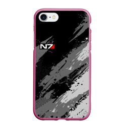 Чехол для iPhone 7/8 матовый N7 - mass effect  monochrome