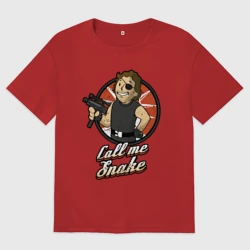 Женская футболка хлопок Oversize Vault snake 