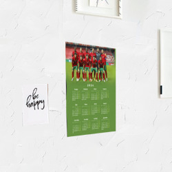 Постер с принтом Календарь на 2024 год: Сборная Португалии для любого человека, вид спереди №3. Цвет основы: белый