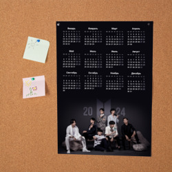 Постер Календарь на 2024 год: BTS  - фото 2