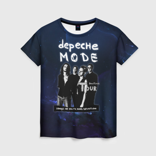 Женская футболка 3D Depeche Mode - Devotional тур, цвет 3D печать
