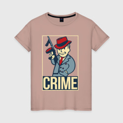 Женская футболка хлопок Vault crime 