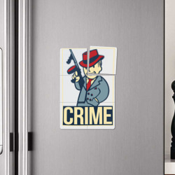 Плакат с принтом Vault crime для любого человека, вид спереди №4. Цвет основы: белый