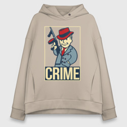 Женское худи Oversize хлопок Vault crime 