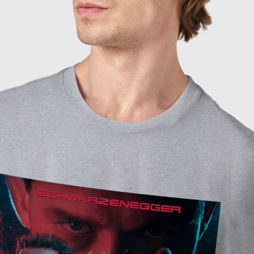 Мужская футболка хлопок Judgment day - T2, цвет меланж - фото 6