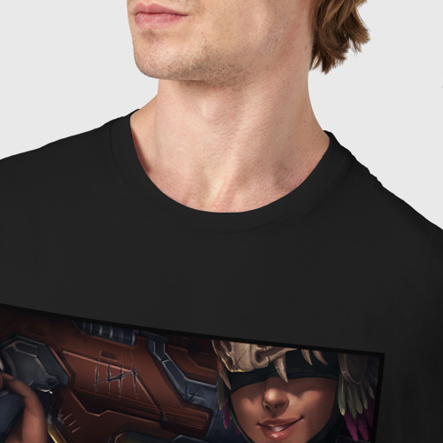 Мужская футболка хлопок Quake 3 - sexy Hunter, цвет черный - фото 6