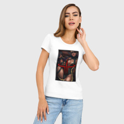 Женская футболка хлопок Slim Quake 3 - sexy Hunter - фото 2
