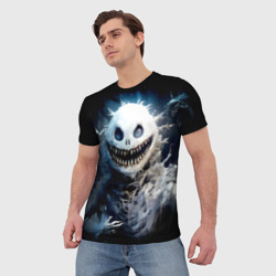 Мужская футболка 3D Монстр - снеговик  - фото 2