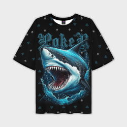 Акула покера – Мужская футболка oversize 3D с принтом купить со скидкой в -50%