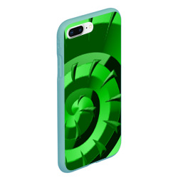 Чехол для iPhone 7Plus/8 Plus матовый Зеленая раковина - фото 2