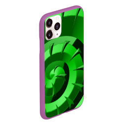 Чехол для iPhone 11 Pro Max матовый Зеленая раковина - фото 2