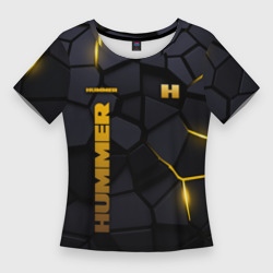 Женская футболка 3D Slim Hummer - плиты с эффектом свечения