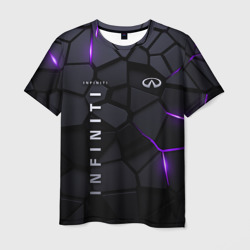 Мужская футболка 3D Infiniti - плиты с эффектом свечения