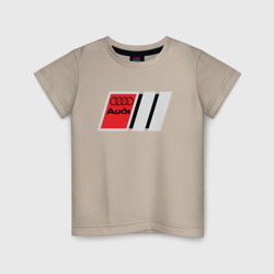 Audi  logo – Детская футболка хлопок с принтом купить со скидкой в -20%