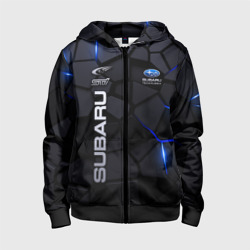 Детская толстовка 3D на молнии Subaru - плиты с эффектом свечения