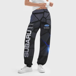 Женские джоггеры оверсайз 3D Subaru - плиты с эффектом свечения - фото 2