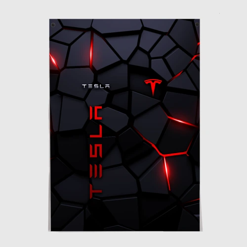 Постер Tesla - плиты с эффектом свечения