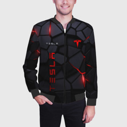Мужской бомбер 3D Tesla - плиты с эффектом свечения - фото 2
