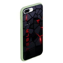 Чехол для iPhone 7Plus/8 Plus матовый Tesla - плиты с эффектом свечения - фото 2