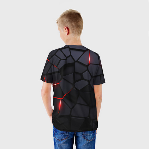 Детская футболка 3D Citroen - плиты с эффектом свечения, цвет 3D печать - фото 4