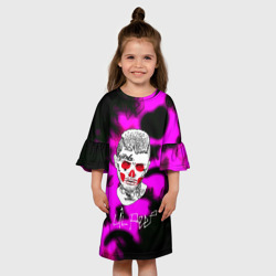 Детское платье 3D Лил Пип пинк лейбл - фото 2