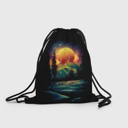 Рюкзак-мешок 3D Зимний ретро закат