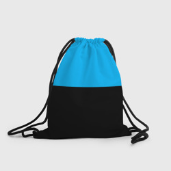 Рюкзак-мешок 3D Заливка синяя и чёрная