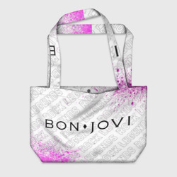 Пляжная сумка 3D Bon Jovi rock legends по-горизонтали