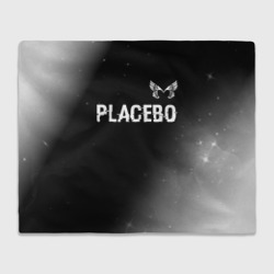 Плед 3D Placebo glitch на темном фоне посередине