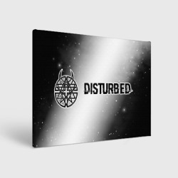 Холст прямоугольный Disturbed glitch на светлом фоне по-горизонтали