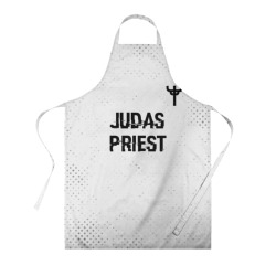 Фартук 3D Judas Priest glitch на светлом фоне посередине