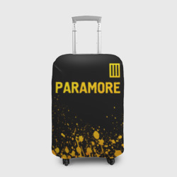 Чехол для чемодана 3D Paramore - gold gradient посередине