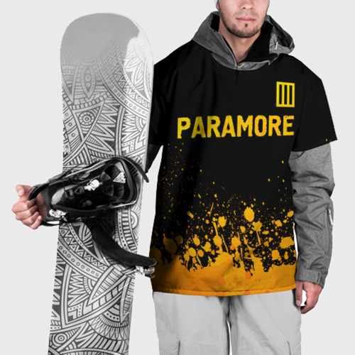 Накидка на куртку 3D Paramore - gold gradient посередине, цвет 3D печать