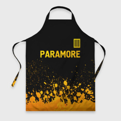 Фартук 3D Paramore - gold gradient посередине