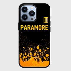 Чехол для iPhone 13 Pro Paramore - gold gradient посередине