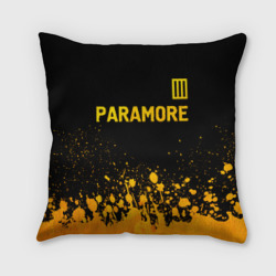 Подушка 3D Paramore - gold gradient посередине