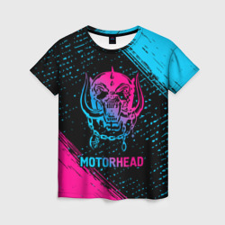 Женская футболка 3D Motorhead - neon gradient