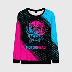 Мужской свитшот 3D Motorhead - neon gradient